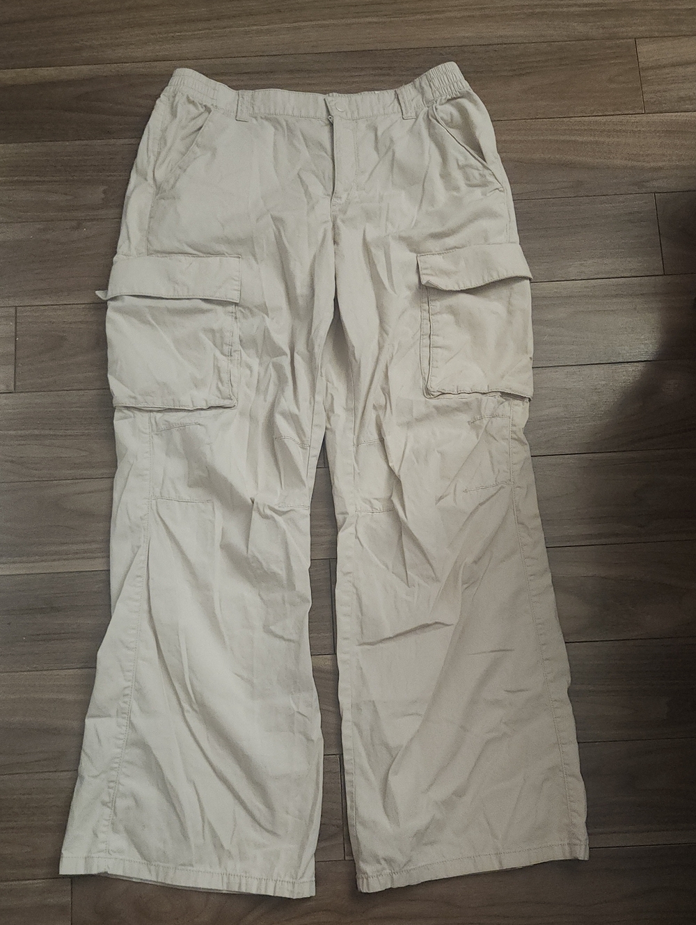 🔥 Casual Cargo Pants in Beige - Lightweight Utility Style Wide Leg
